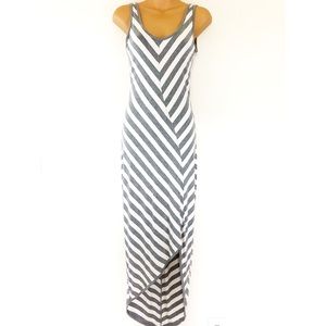 Athleta stripe cross-shore maxi dress